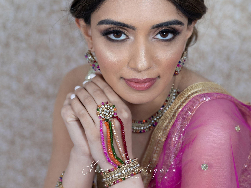 Nims Boutique Royal Multicolour Small Handpiece / Hath Panja