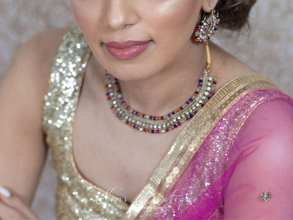 Nims Boutique Royal Multicolour Necklace