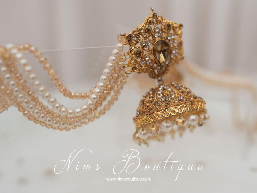 Nims Boutique The NB Maharani Gold & Pearl Chumke