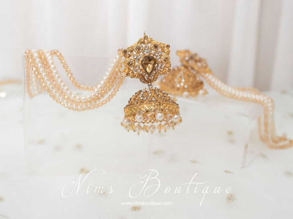 Nims Boutique The NB Maharani Gold & Pearl Chumke