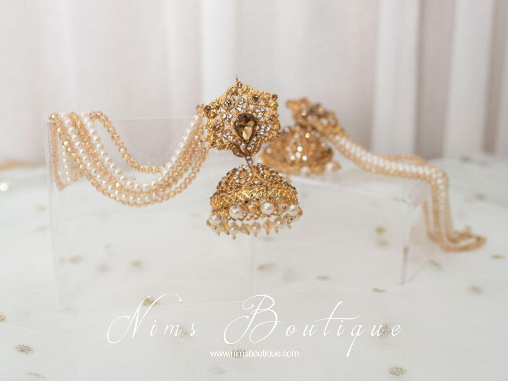Nims Boutique The NB Maharani Gold & Pearl Chumke