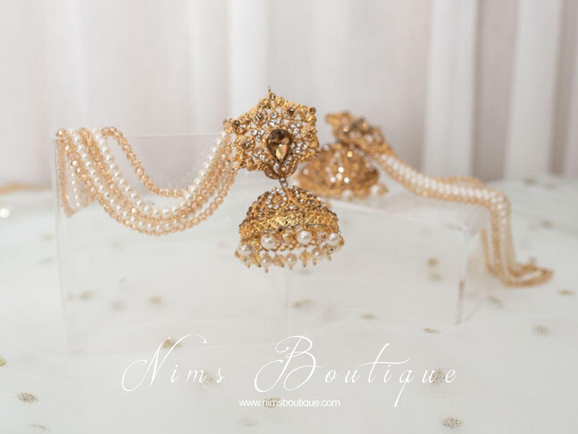 Nims Boutique The NB Maharani Gold & Pearl Chumke