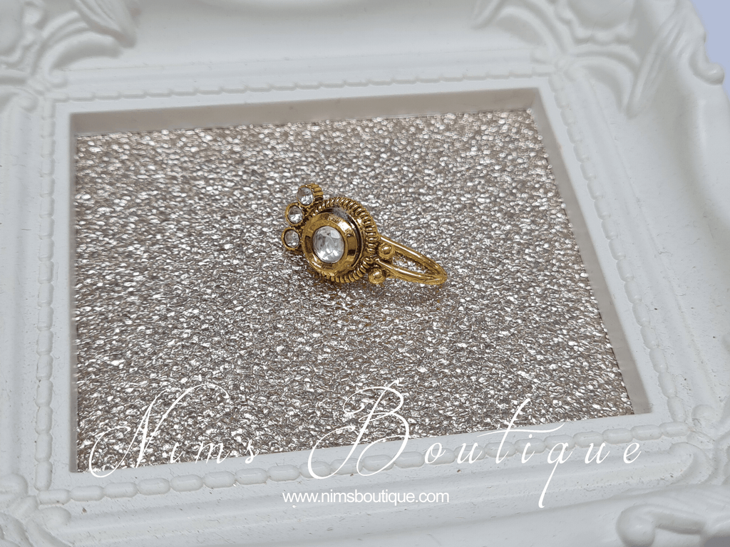 Nims Boutique Clear Stone Nose ring