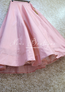 Readymade Peach Silk skirt/lehnga (sizes 4-20)