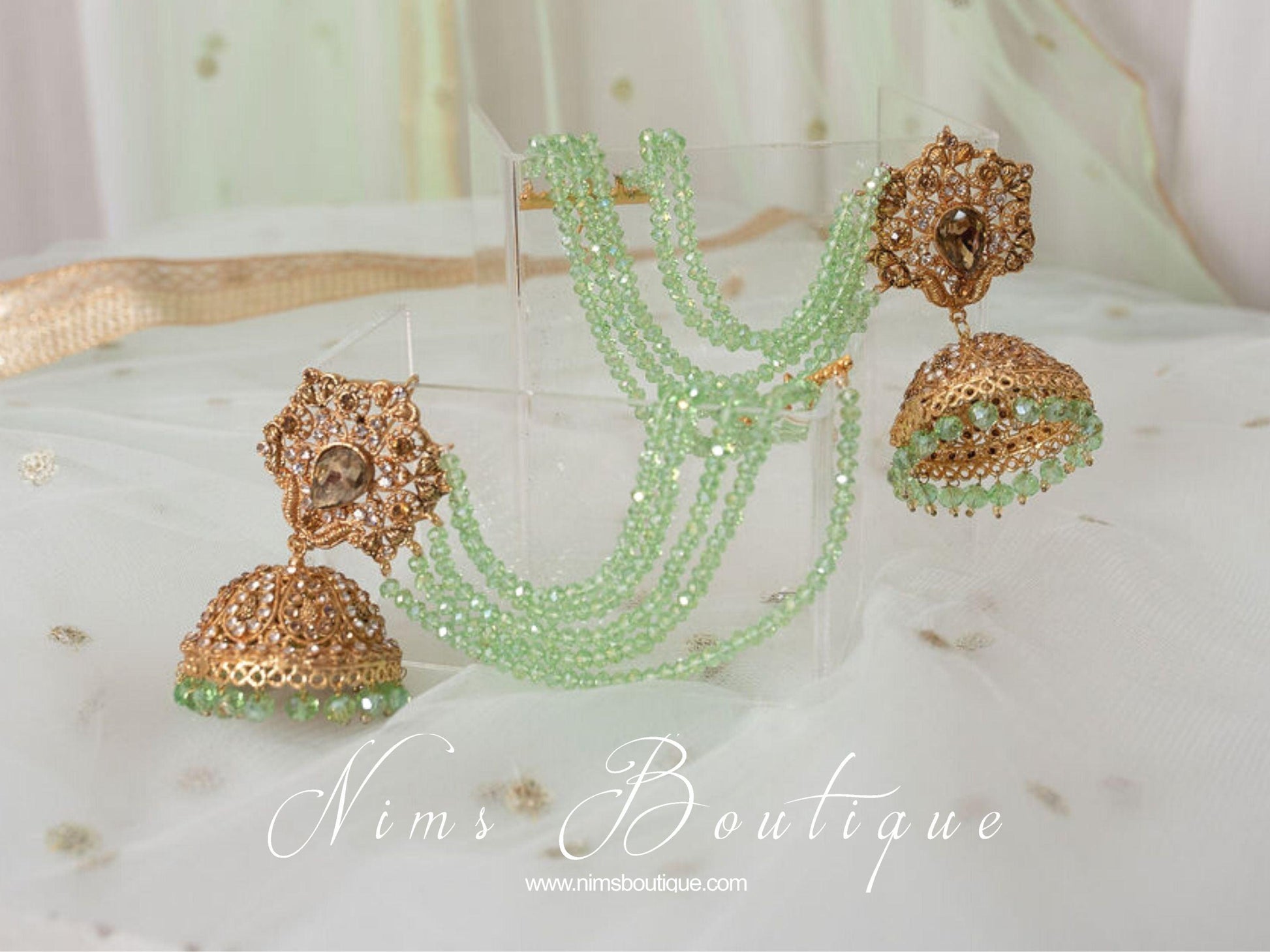 Nims Boutique The NB Maharani Mint Chumke