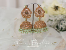 Anjali Mint Chumke with earring chains