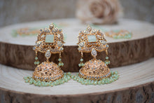 Ridhi Light Mint Earrings, Tikka & Passa Set