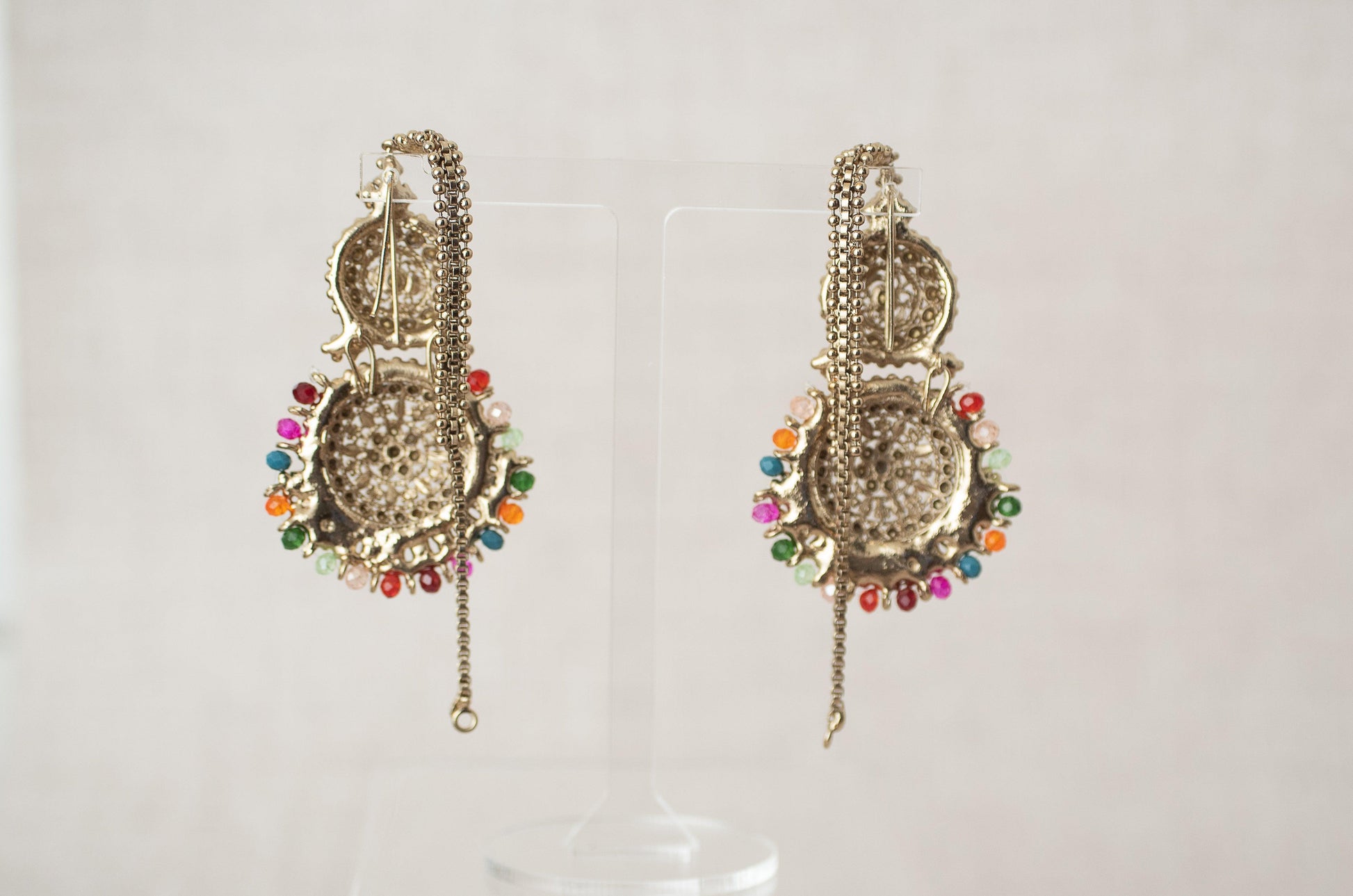 Nims Boutique Small Royal Antique Multicolour set with earring chains M2