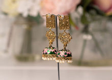 Payal Green Blossom Chumke Earrings