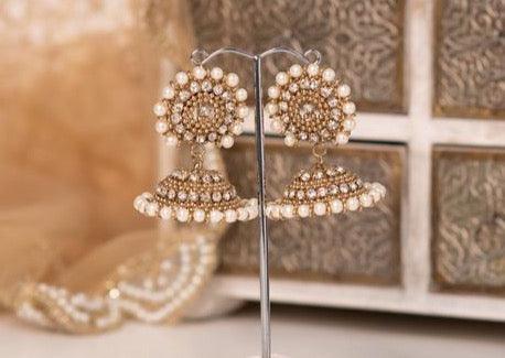 Nims Boutique Chandni Royal Antique Gold & Pearl Chumke