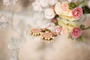 Suhana Dusky Pink Blossom Earrings