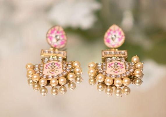 Nims Boutique Suhana Peach Blossom Earrings