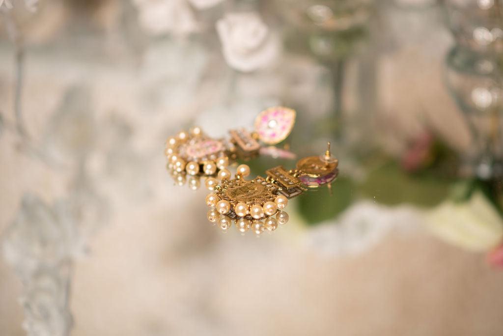 Nims Boutique Suhana Peach Blossom Earrings