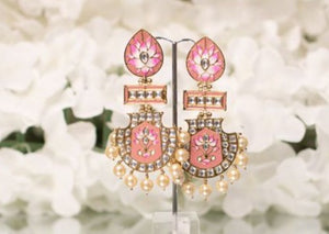 Suhana Dusky Pink Blossom Earrings