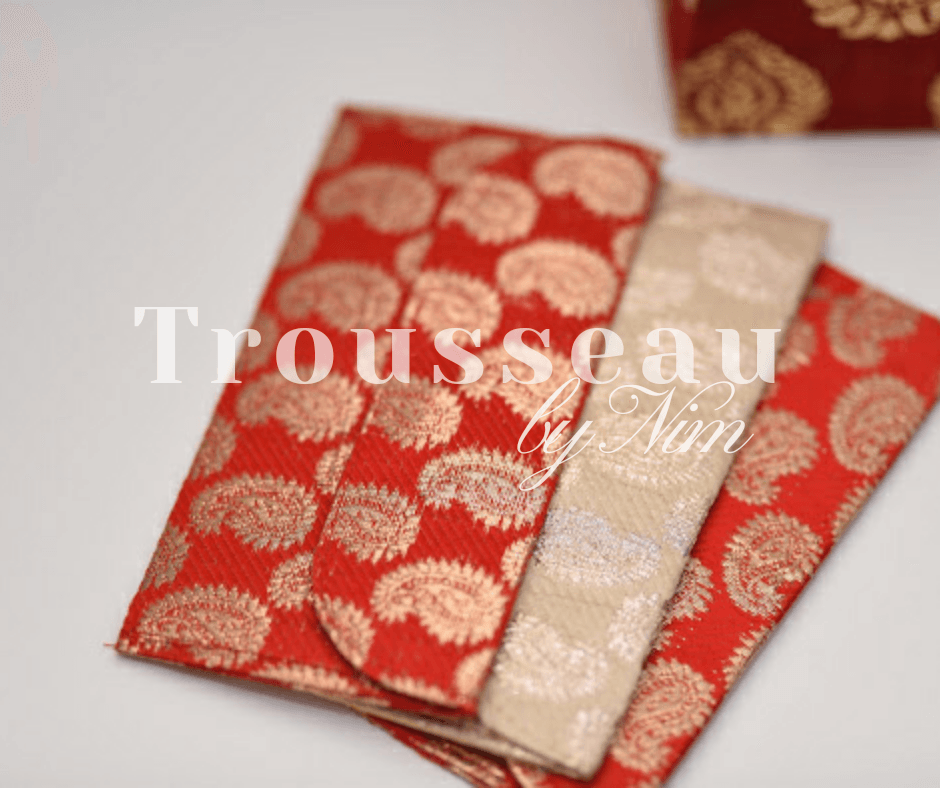 Nims Boutique Red Brocade Money Wallets