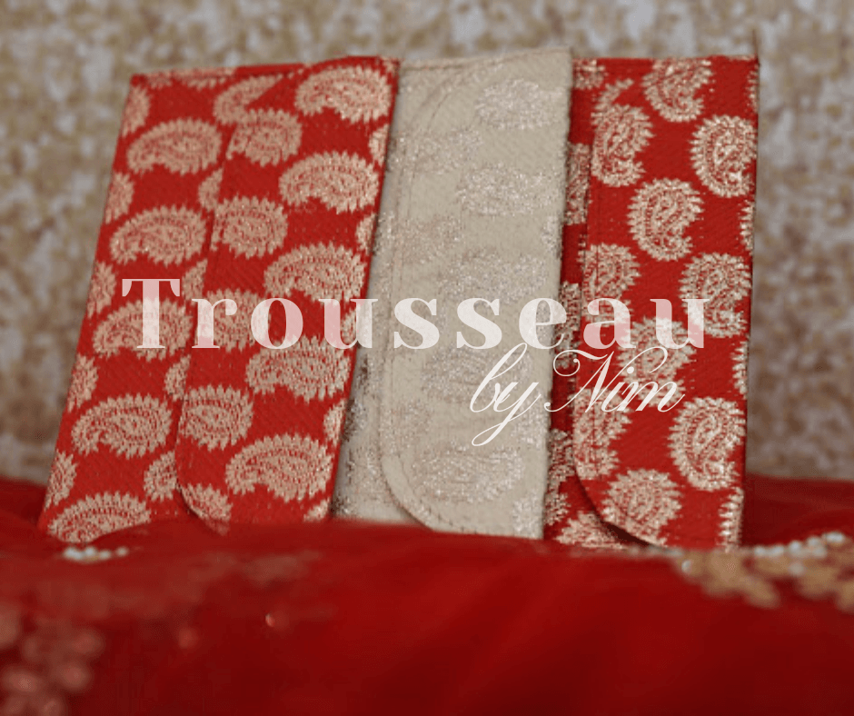 Nims Boutique Red Brocade Money Wallets