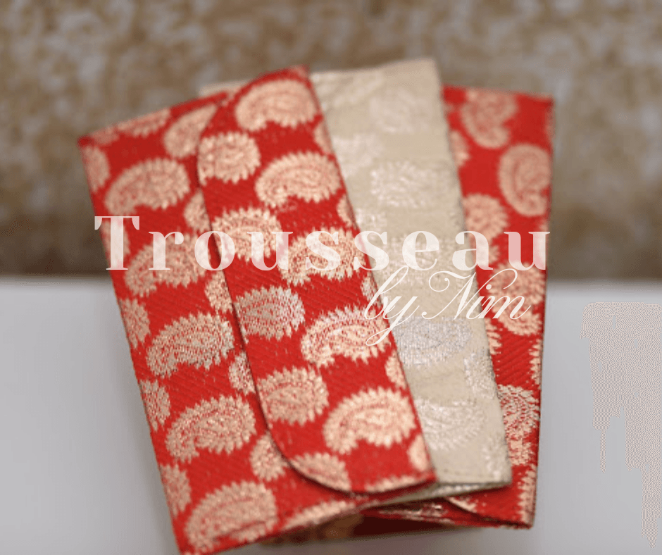 Nims Boutique Red Brocade Money Wallets