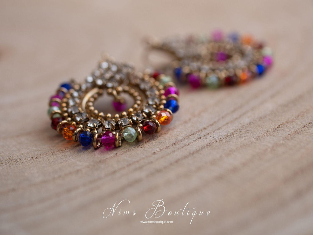 Nims Boutique Vidya Multicolour Earrings
