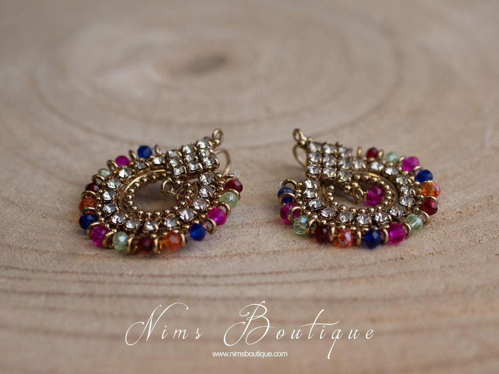 Nims Boutique Vidya Multicolour Earrings