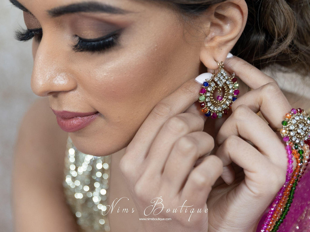 Nims Boutique Vidya Multicolour Earrings