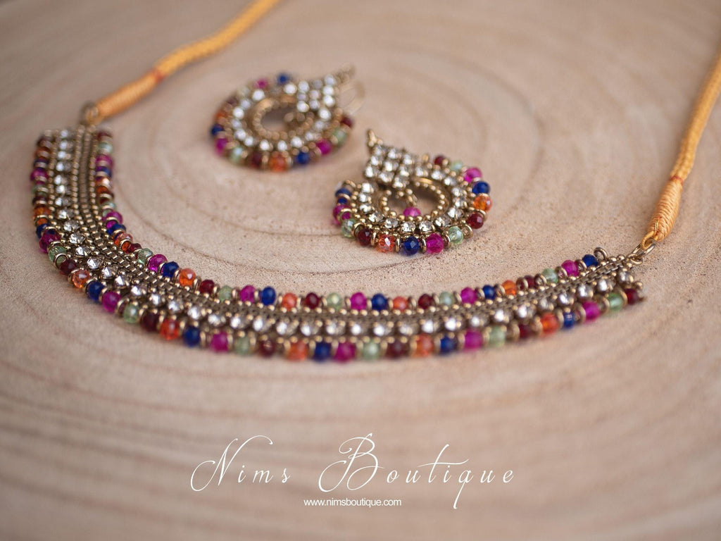 Nims Boutique Vidya Multicolour Earrings