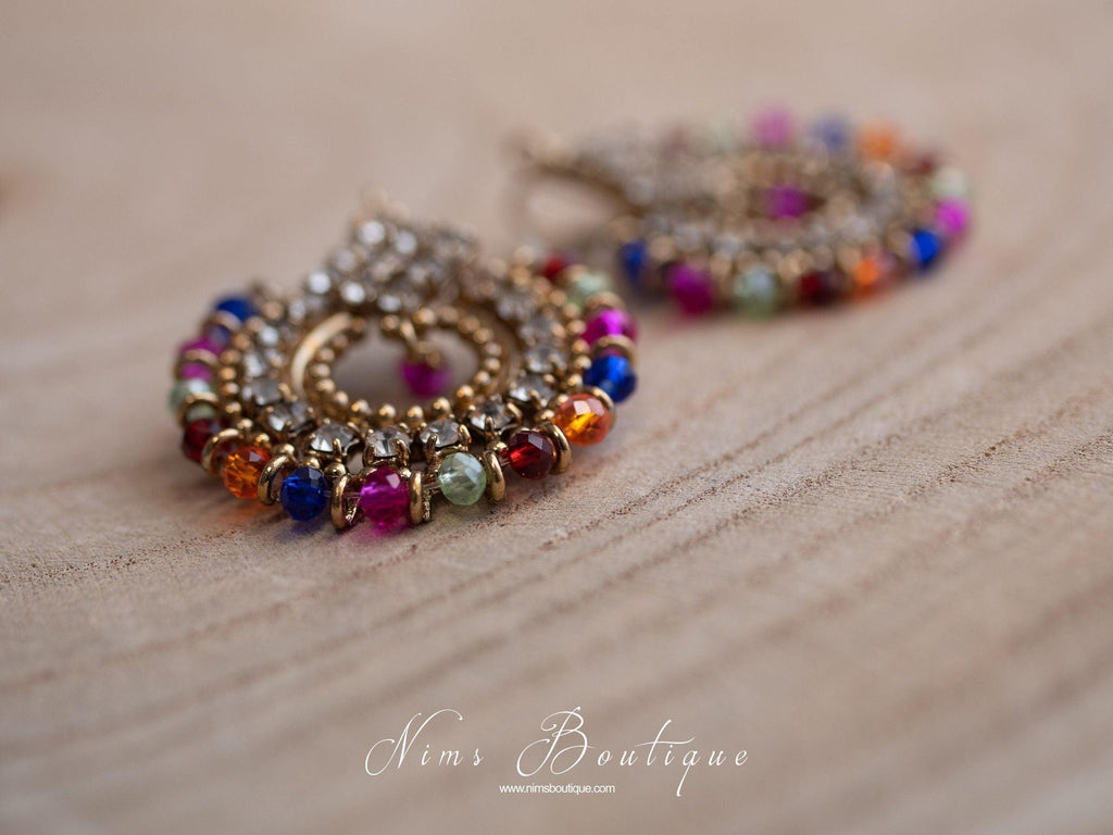 Nims Boutique Vidya Multicolour Earrings