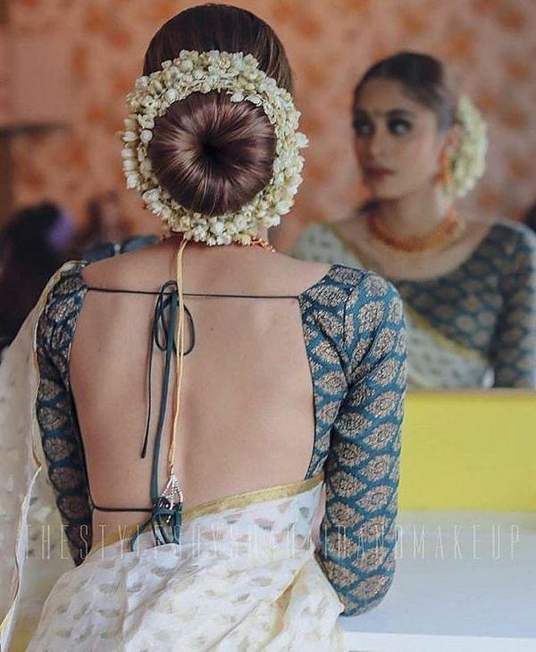 Nims Boutique Jasmine Gajra Faux Hair Flowers